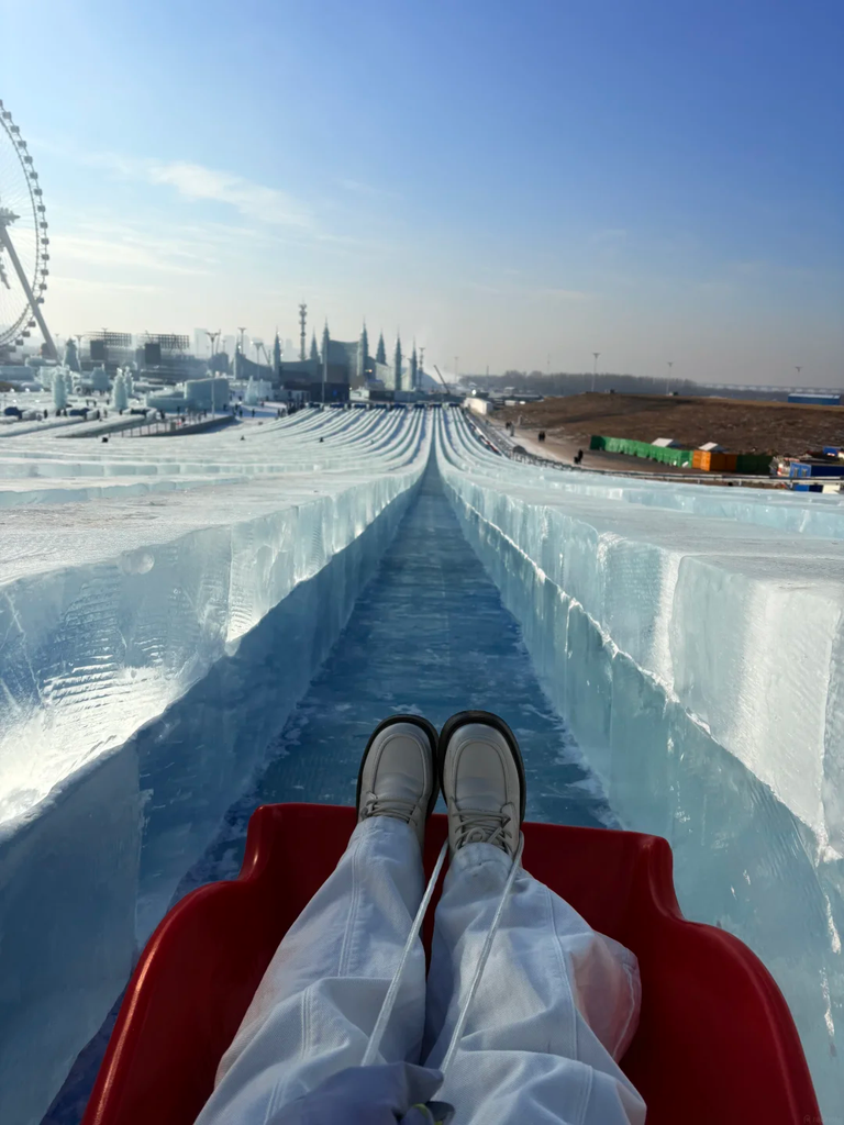 harbin ice festival ice slide